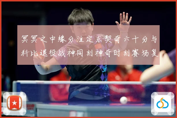 冥冥之中缘分注定东契奇六十分与科比退役战神同刻神奇时刻赛场复盘：最新赛事动态与深度分析